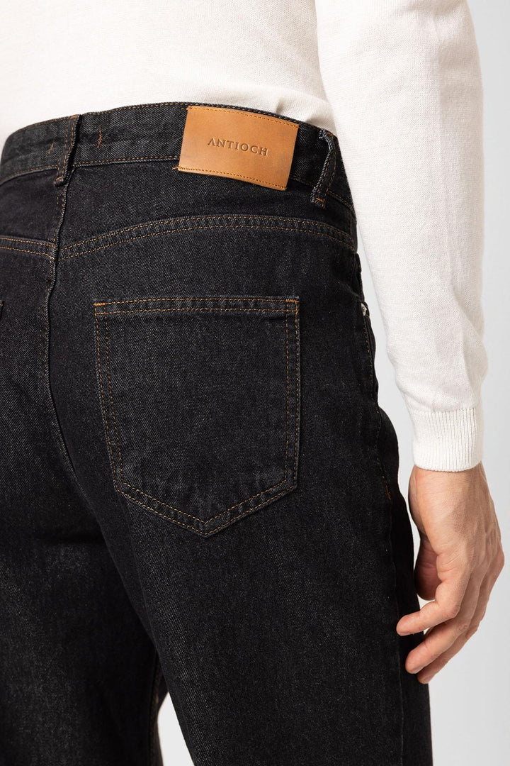 ANT Antioch Siyah Yüksek Bel Relaxed Fit Erkek Kot Pantolon - Acapulco de Juárez