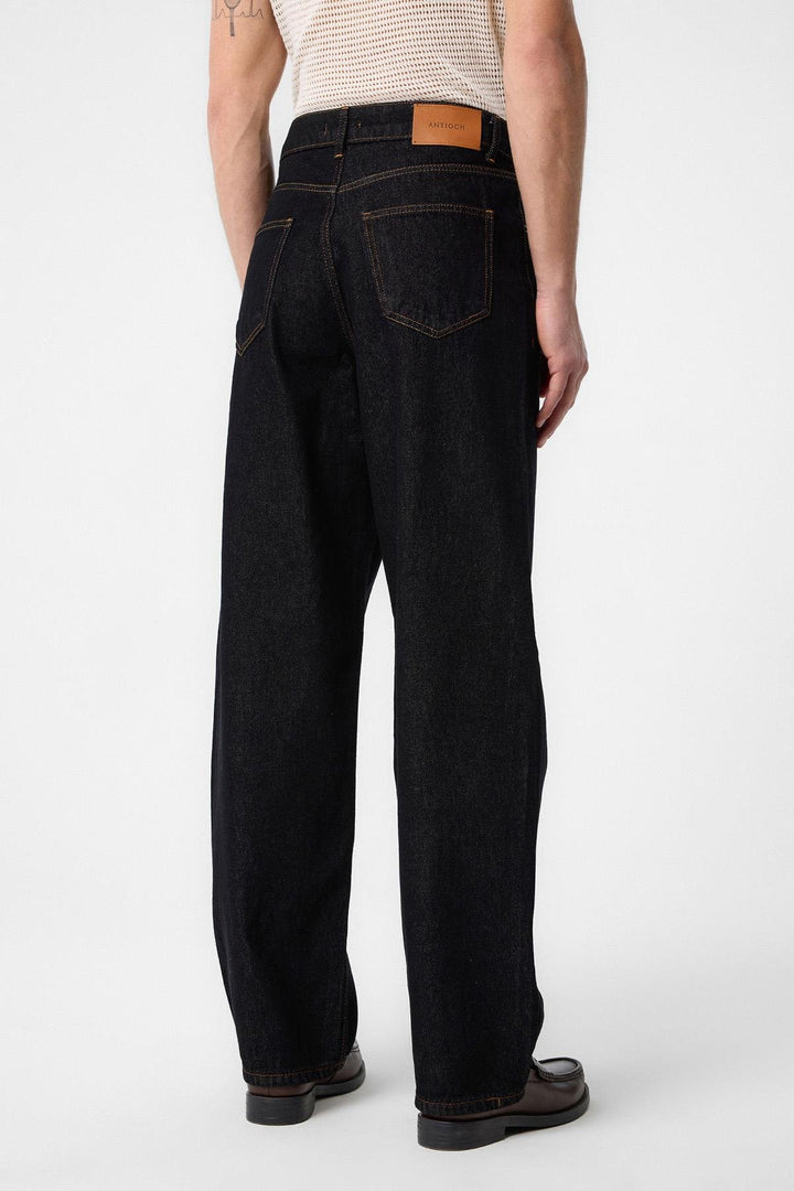ANT Antioch Black High Waist Relaxed Fit Men's Jeans - Tamworth