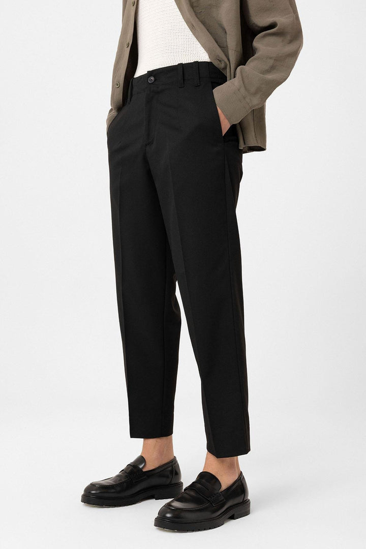 ANT Antioch Siyah Yüksek Bel Straight Fit Erkek Pantolon - Hoogeveen