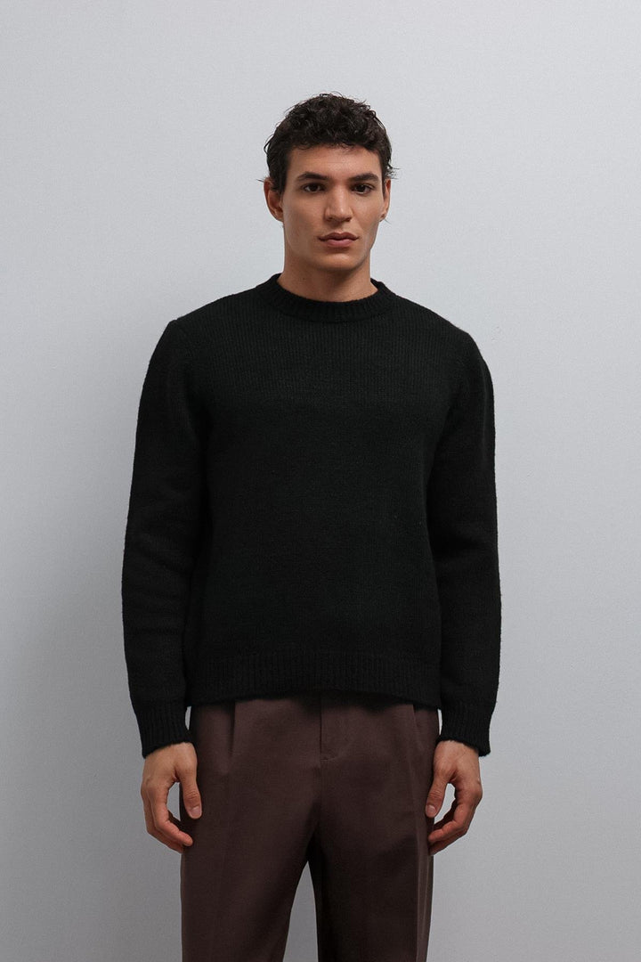 ANT Antioch Black Soft Textured Men's Sweater - New York