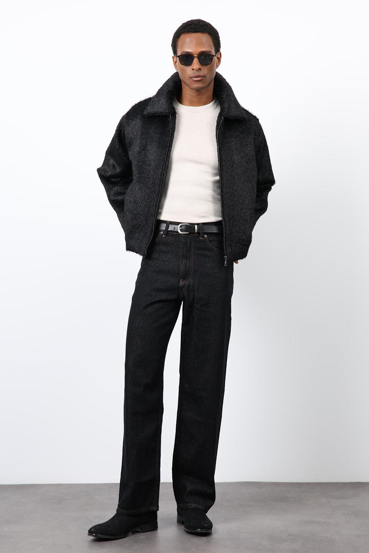 ANT Antioch Black Soft Textured Men's Coat - Vila Verde