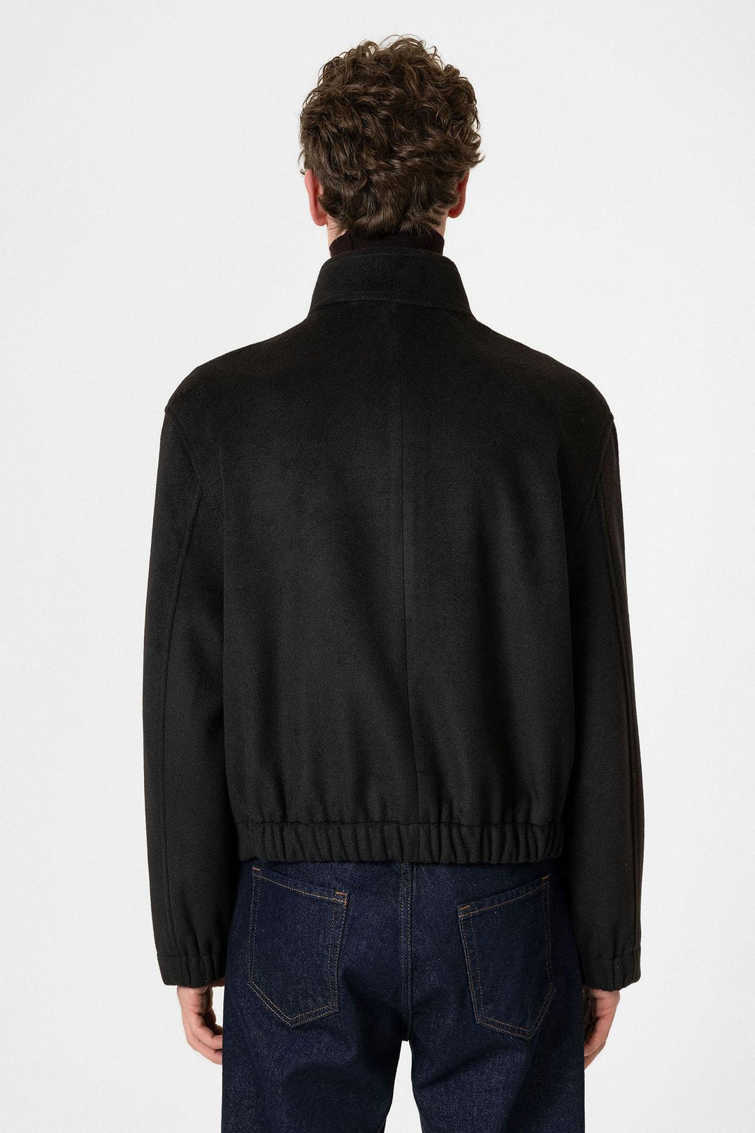 ANT Antioch Black Wool Blend Shawl Collar Men's Coat - Suffolk