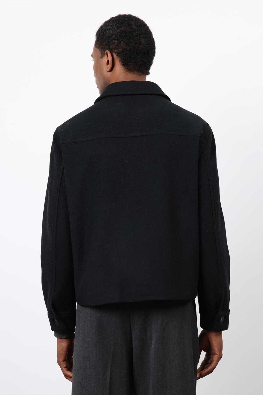 ANT Antioch Siyah Yün Karışımlı Erkek Ceket - Wedel