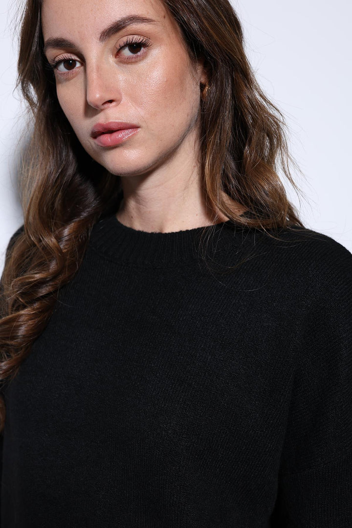 ANT Antioch Black Wool Blend Women's Sweater - Bünde