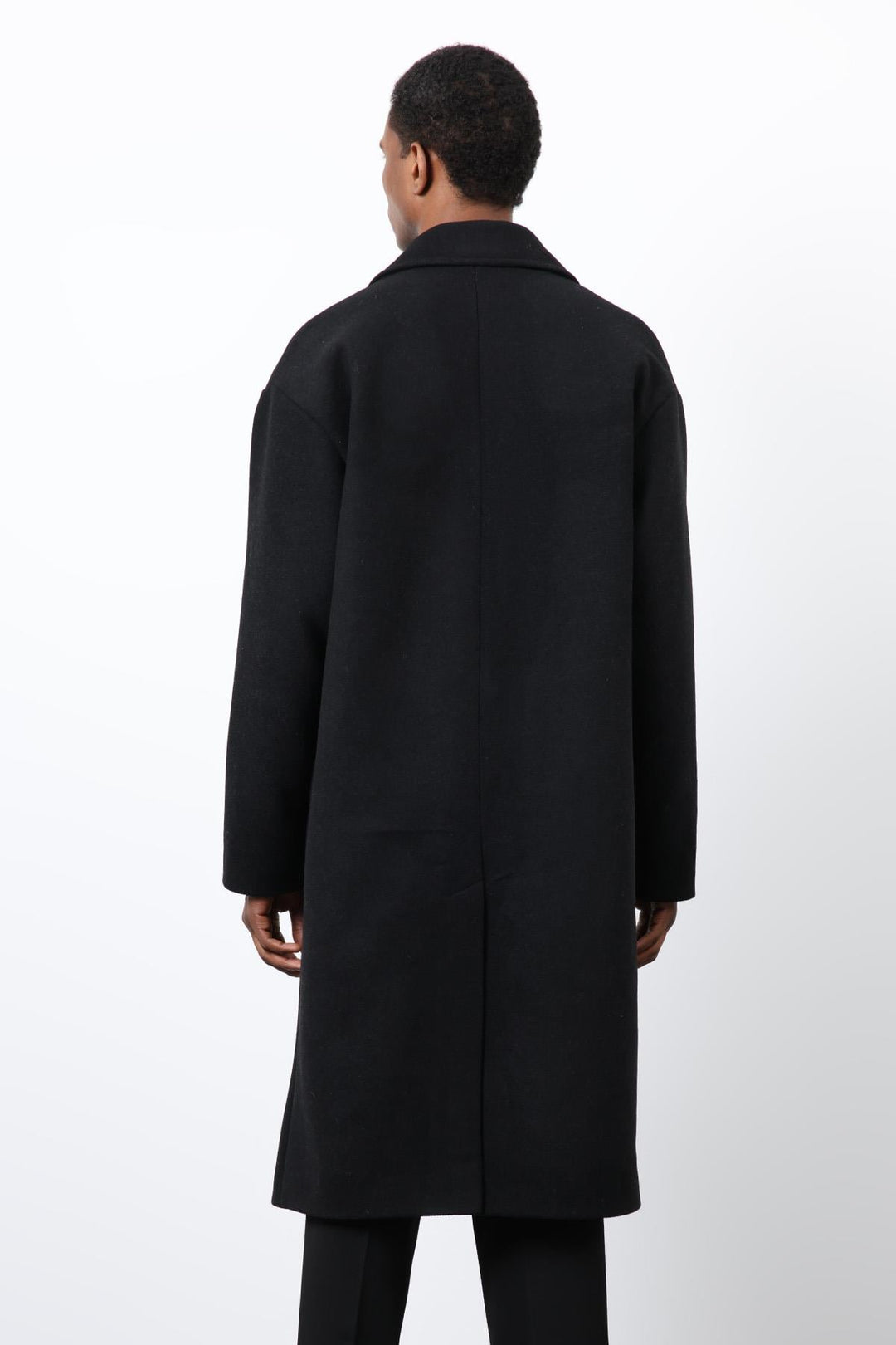 ANT Antioch Black Wool Blend Oversized Men's Coat - Sahuayo de Morelos