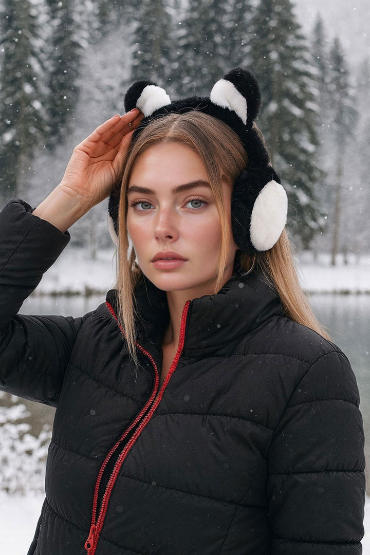 Black Plush Headphones BCNSV-25WT1013 - Hobart