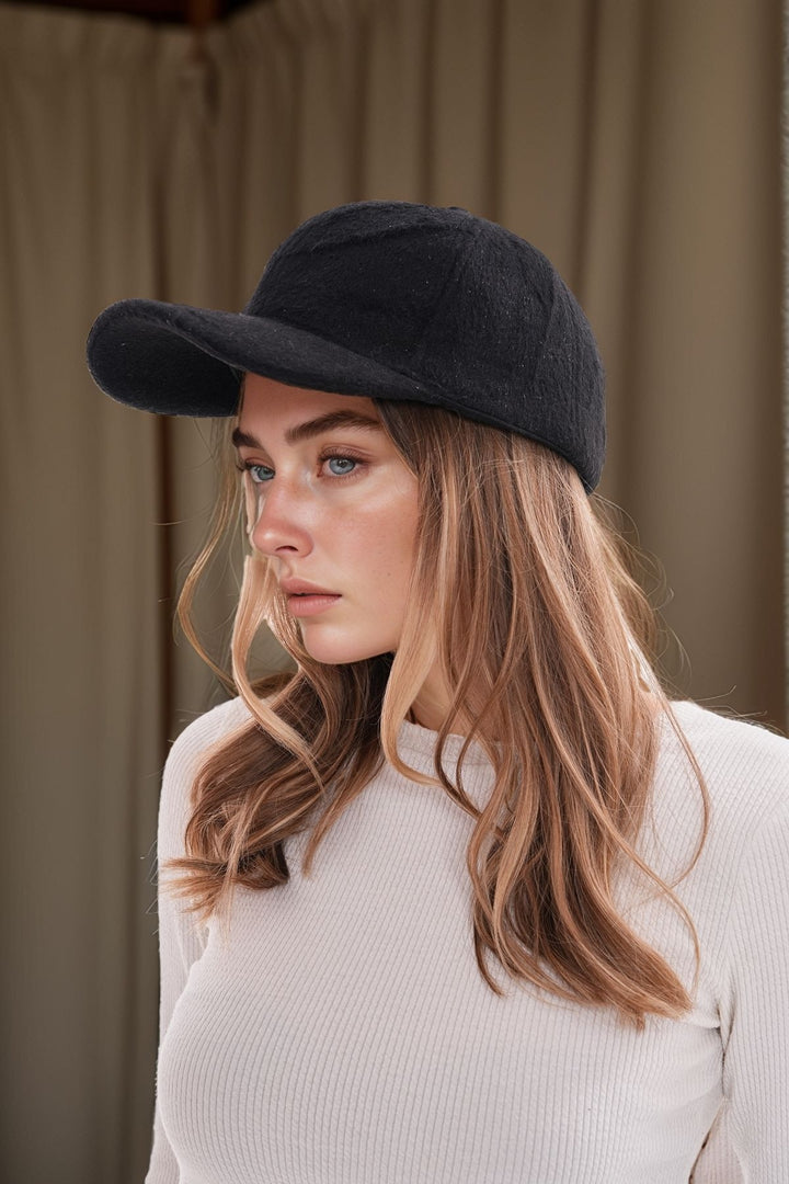 Black Plush Cap with Rabbit Ears BCNSV-25WT1113 - Lowestoft