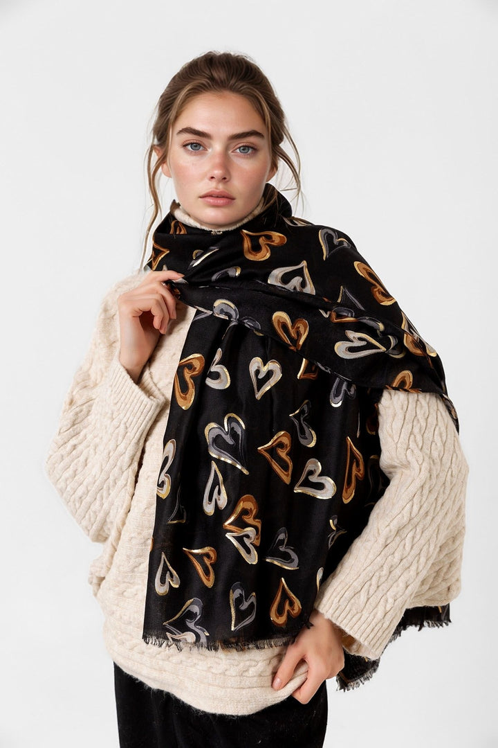 Black5 Patterned Colorful Scarf BCNSV-25WT1022 - Lisburn