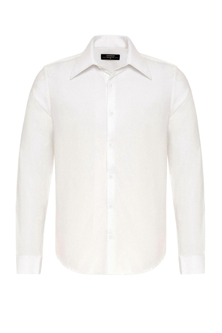 ANT Slim Fit Men's Long Sleeve Wide Collar Shirt - Providence