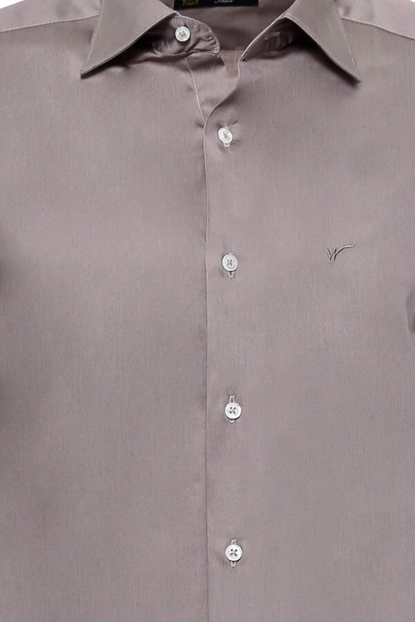 WSS Slim Fit Long Sleeves Grey Men Shirt  - Mariano Escobedo