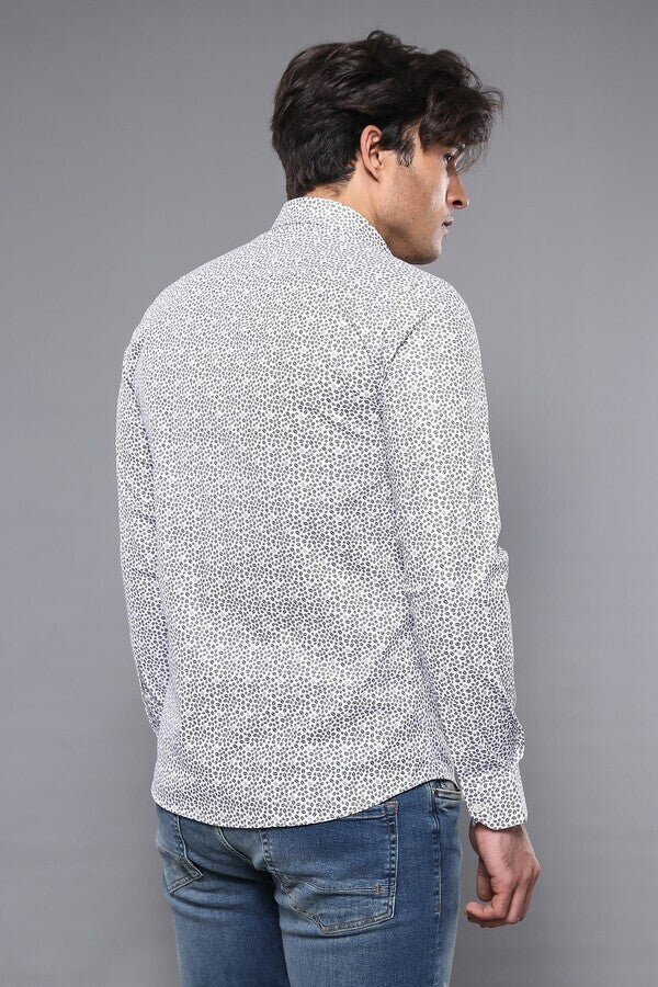 WSS Slim Fit Patterned Shirt  - Lincoln