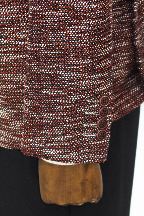 WSS Slim Fit Patterned Sport Brown Men Blazer  - Bel Air South