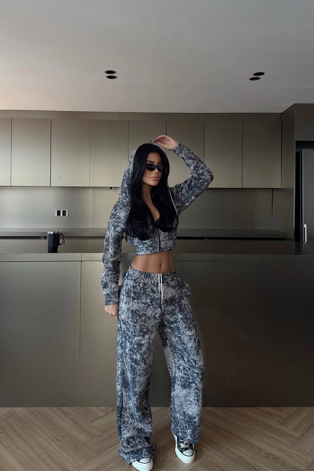 EYY Women Smoke Joelle Patterned Tracksuit - Sunrise Manor