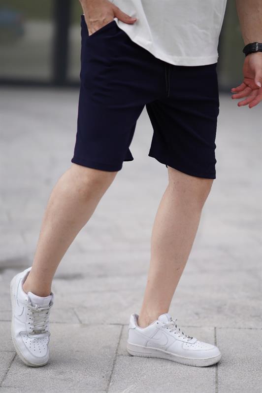 MDX Navy Blue Adjustable Waist Pocketed Men's Shorts 6544 - Tupelo