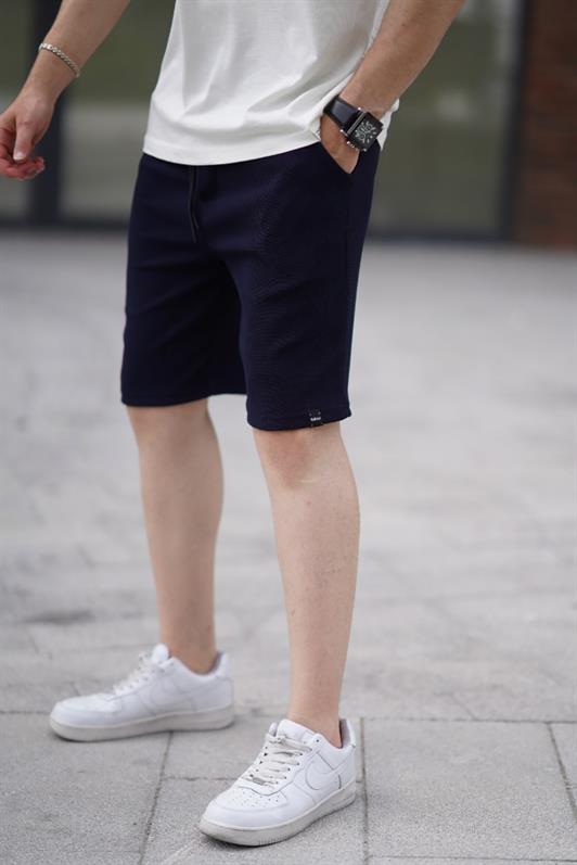 MDX Navy Blue Adjustable Waist Pocketed Men's Shorts 6544 - Tupelo