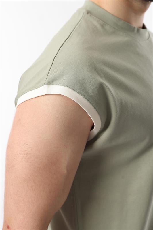 MDX Mint Green Sleeveless Men's Shorts T-shirt Set E7308 - Mestre