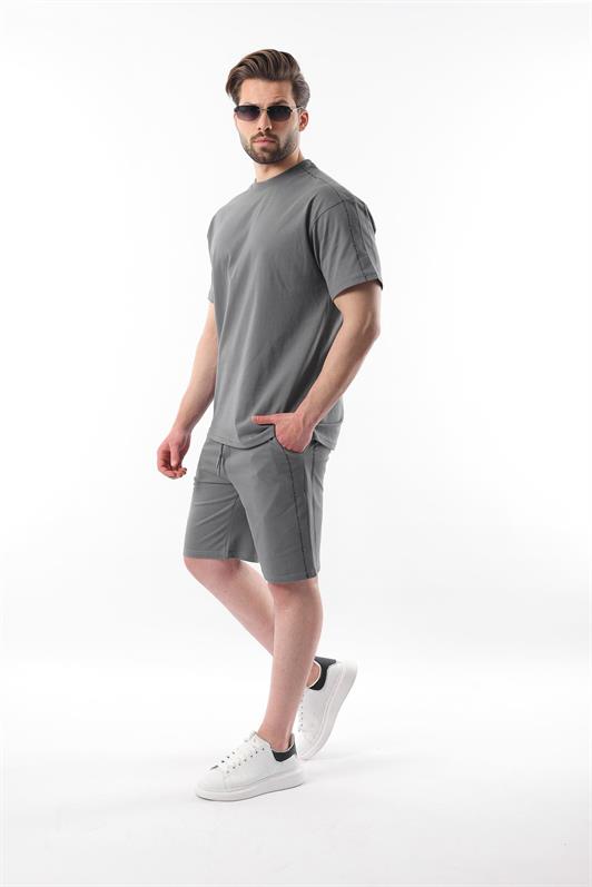 MDX Fume Overfit Printed Men's Shorts T-shirt Set E7302 - Sarasota