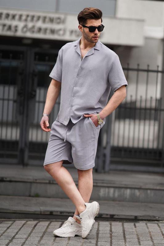 MDX Gray Basic Men's Shorts Suit 5940 - Madera