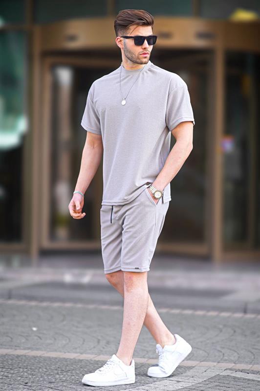 MDX Dyed Gray Basic Men's Shorts Suit 5950 - Chernivtsi