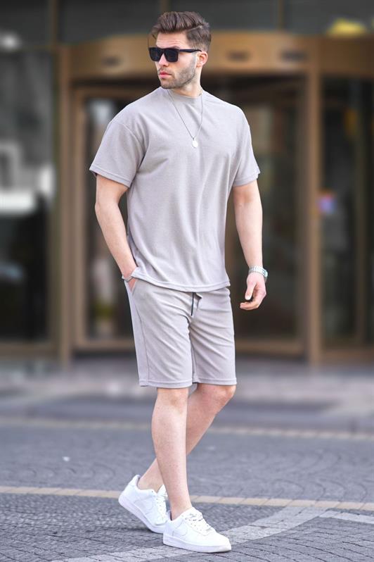 MDX Dyed Gray Basic Men's Shorts Suit 5950 - Chernivtsi