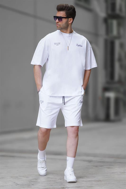 MDX White Men's Shorts Suit 5937 - Salisbury