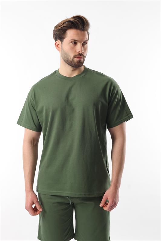 MDX Haki Overfit Printed Men's Shorts T-shirt Set E7302 - Antwerp