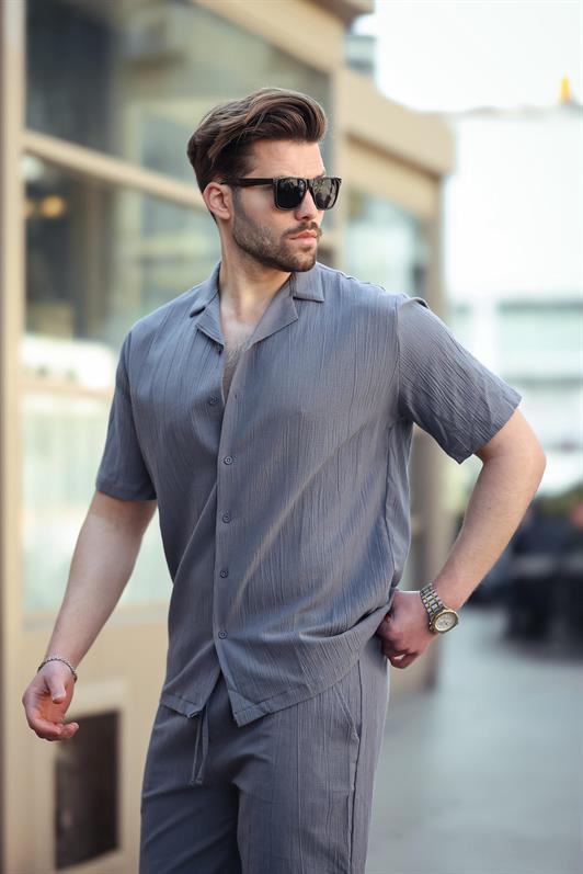 MDX Smoke Men's Shirt Shorts Suit 5956 - Melchor Ocampo