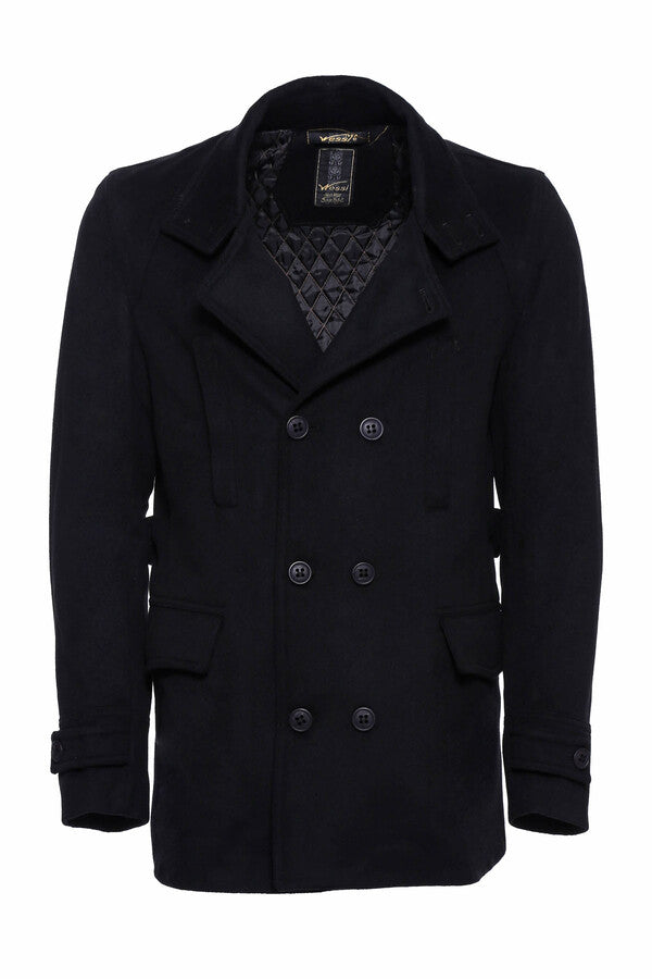WSS Standing Collar Cachet Short Black Men Coat  - San Felíu de Llobregat