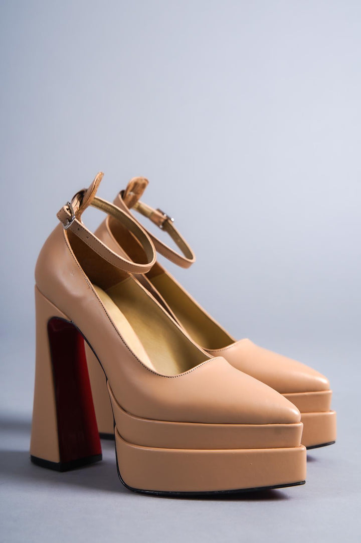 DSM Steve Platform Heel Nude Women's Heels - Euless