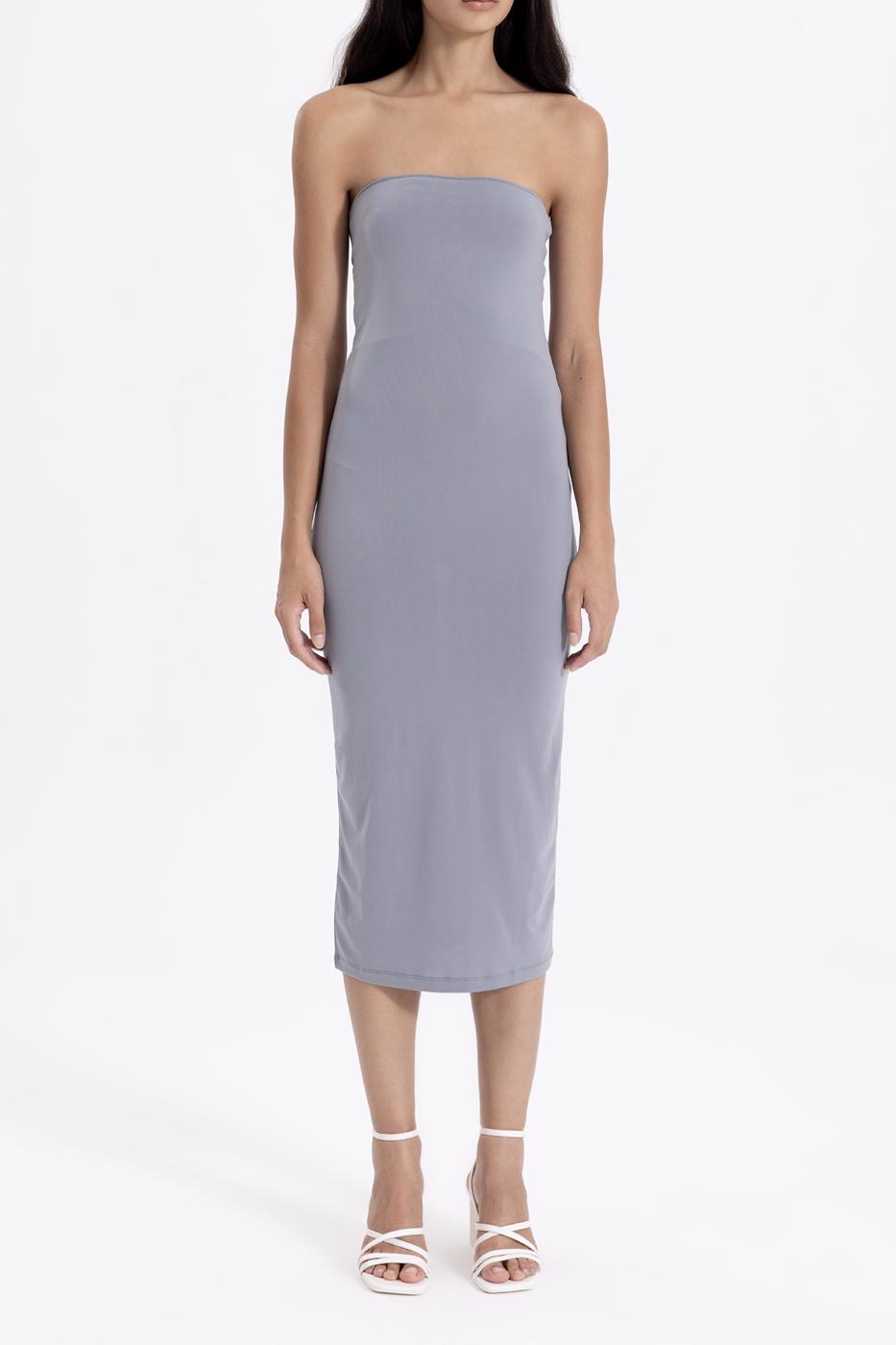 BSL Women Strapless Midi Pencil Dress - Vaslui