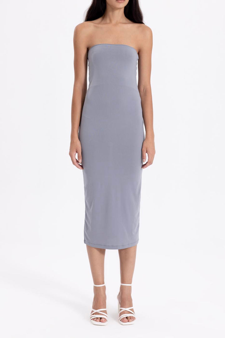 BSL Women Strapless Midi Pencil Dress - Vaslui