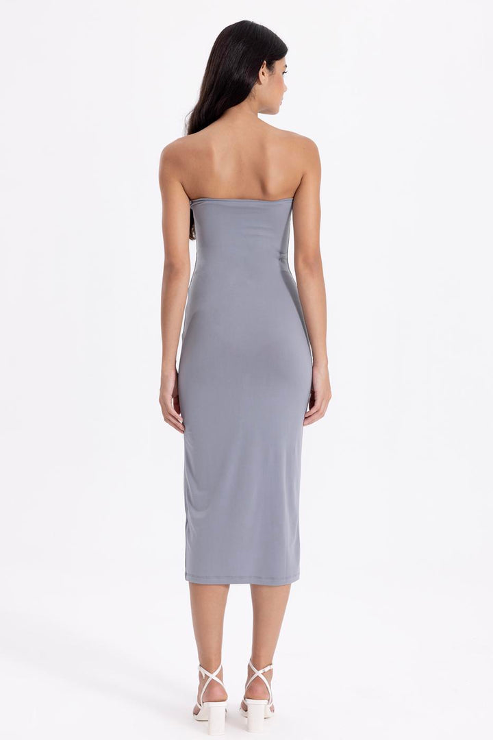 BSL Women Strapless Midi Pencil Dress - Vaslui
