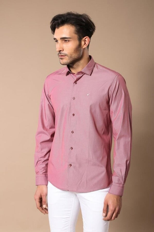 WSS Burgundy Men's Shirt  - Francisco I. Madero