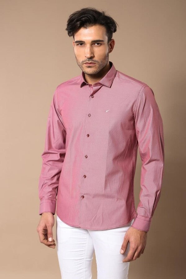 WSS Burgundy Men's Shirt  - Francisco I. Madero