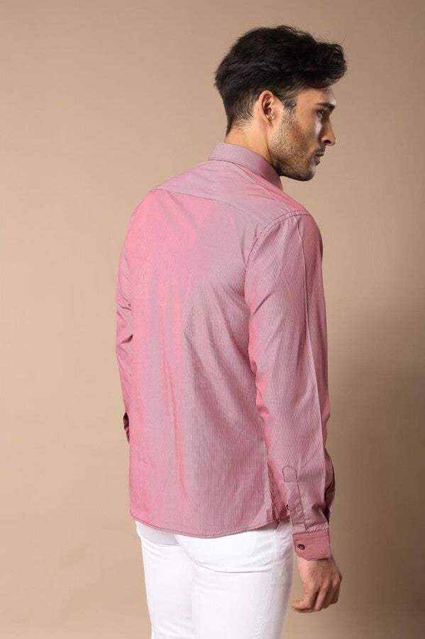 WSS Burgundy Men's Shirt  - Francisco I. Madero