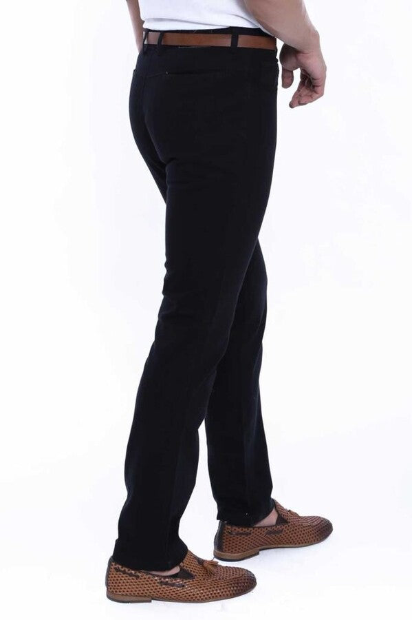 WSS Suede Black Men Jeans  - Singen