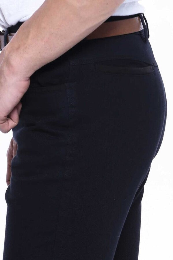 WSS Suede Black Men Jeans  - Singen