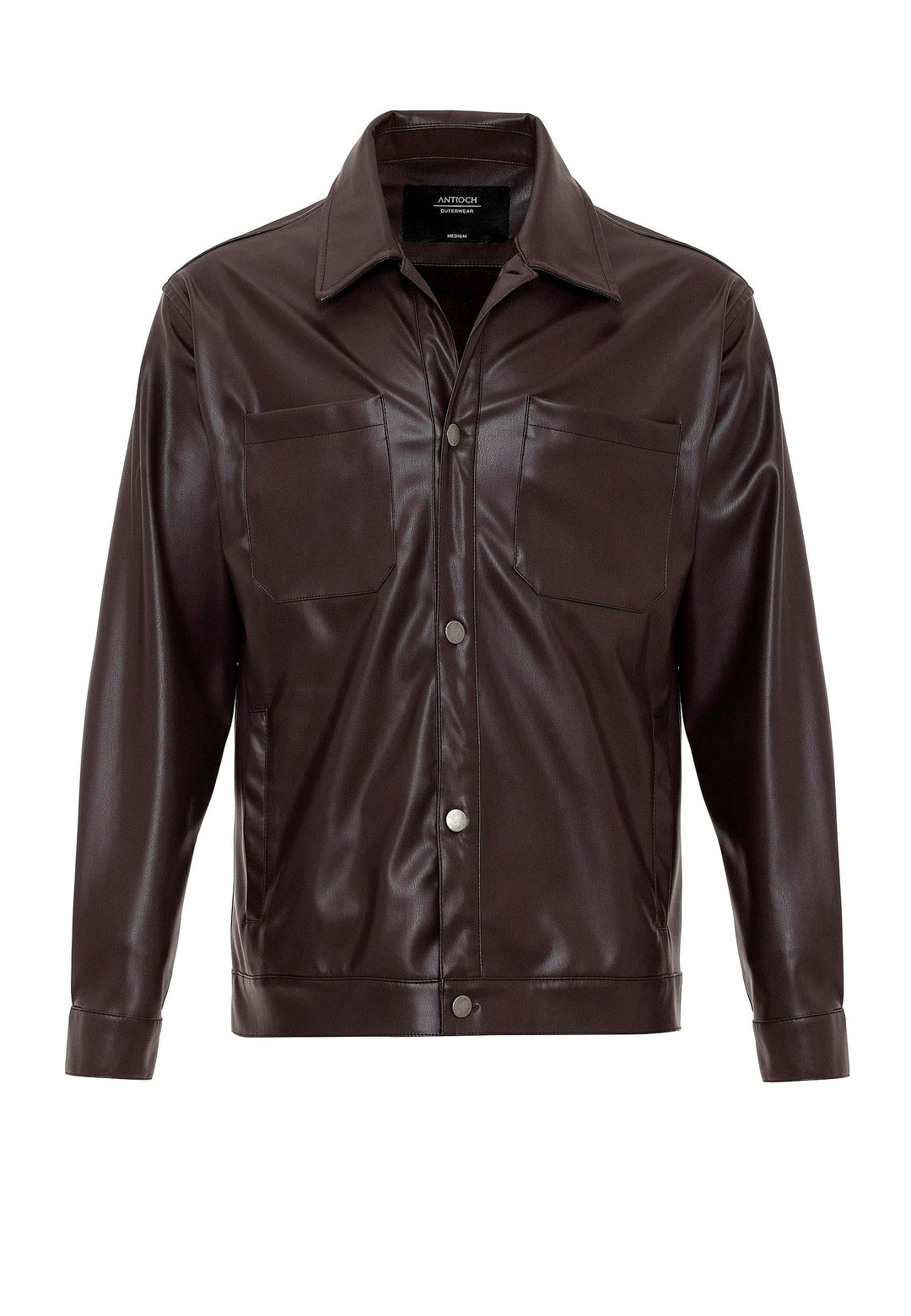 ANT Faux Leather Men's Thin Coat - Cedar Park