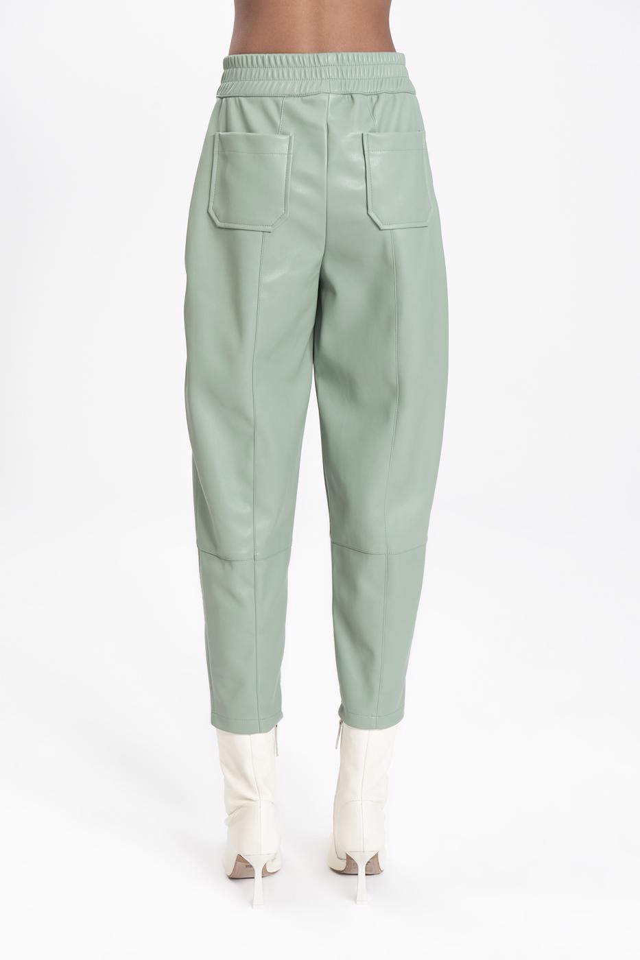 BSL Women Faux leather jogger pants - Town Country