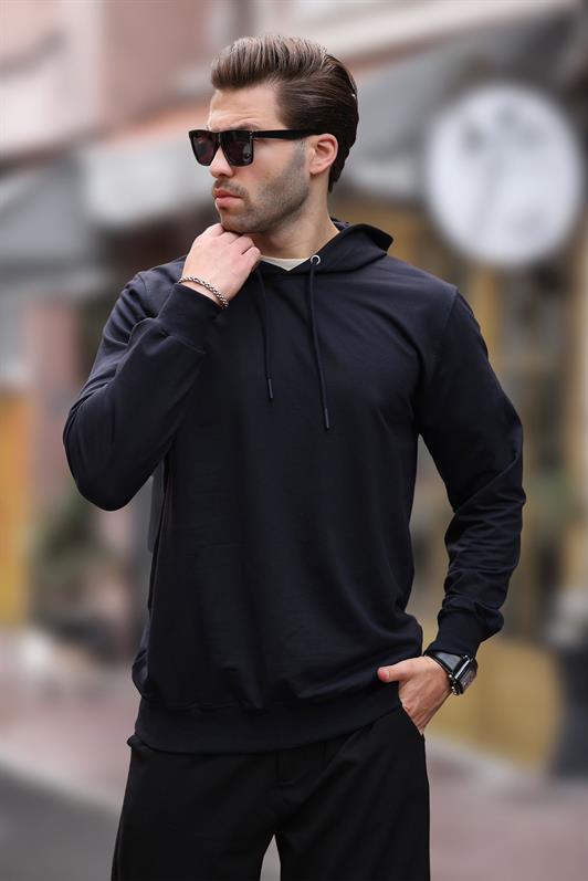 MDX Navy Blue Hooded Men's Sweatshirt 7069 - Clermont