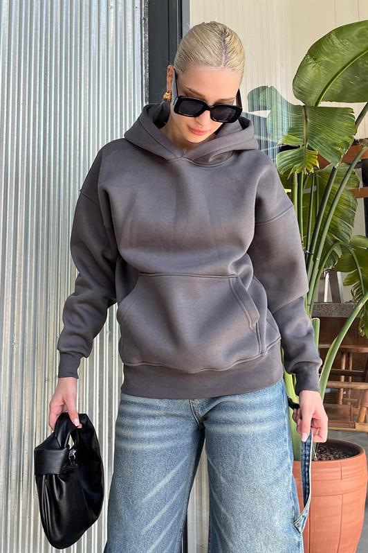 MDX Fume Hooded Oversized Sweatshirt with Shawl Collar and Pockets MG2206 - Aschaffenburg