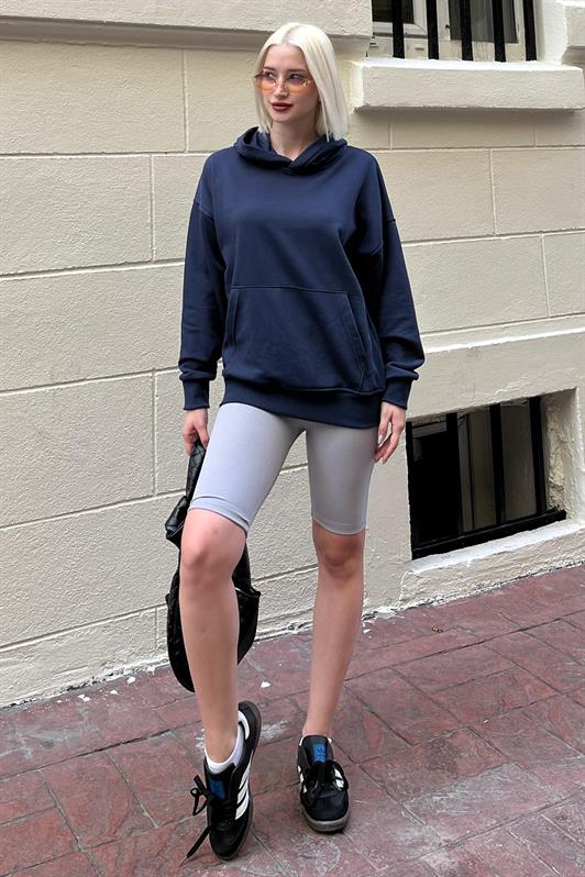 MDX Navy Blue Oversize Pocket Sweatshirt MG2207 - Catford