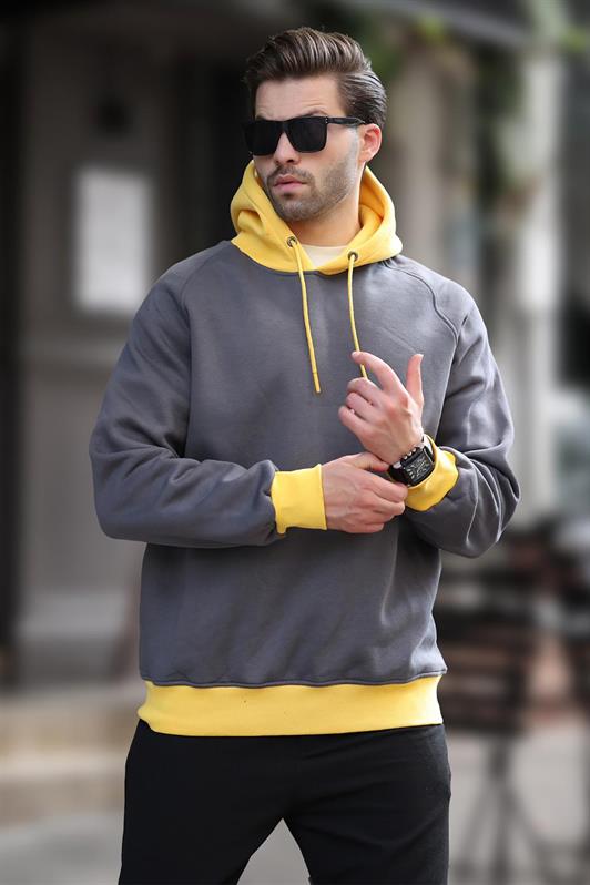 MDX Smoke Color Blocked Hooded Sweatshirt 7073 - Maddaloni