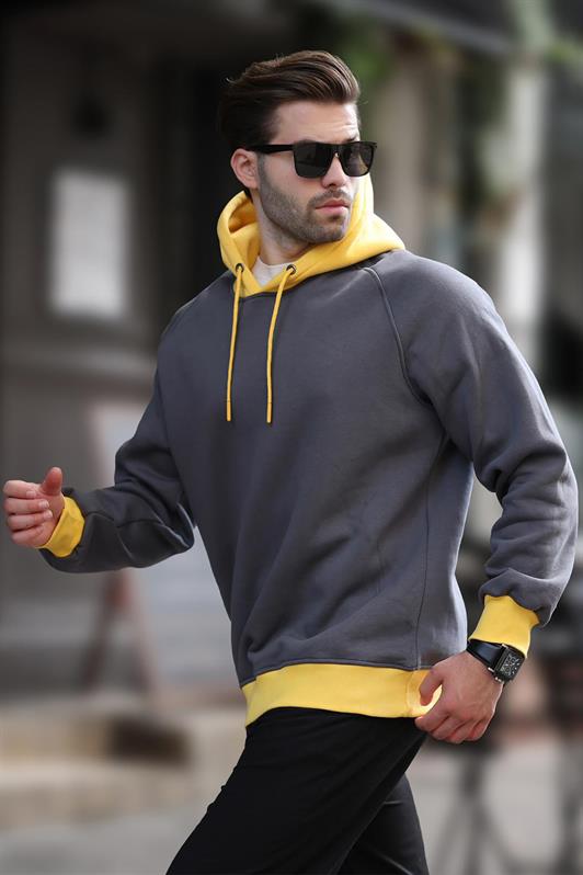 MDX Smoke Color Blocked Hooded Sweatshirt 7073 - Maddaloni