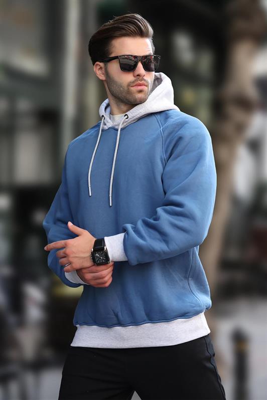 MDX Indigo Color Block Hooded Sweatshirt 7073 - Peoria