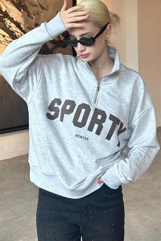 MDX Karmelanj Half-Zip Printed Sweatshirt MG2212 - Mugnano di Napoli