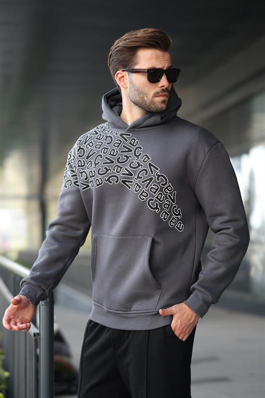 MDX Men's Hooded Sweatshirt with Smoke Print E7160 - Orsha