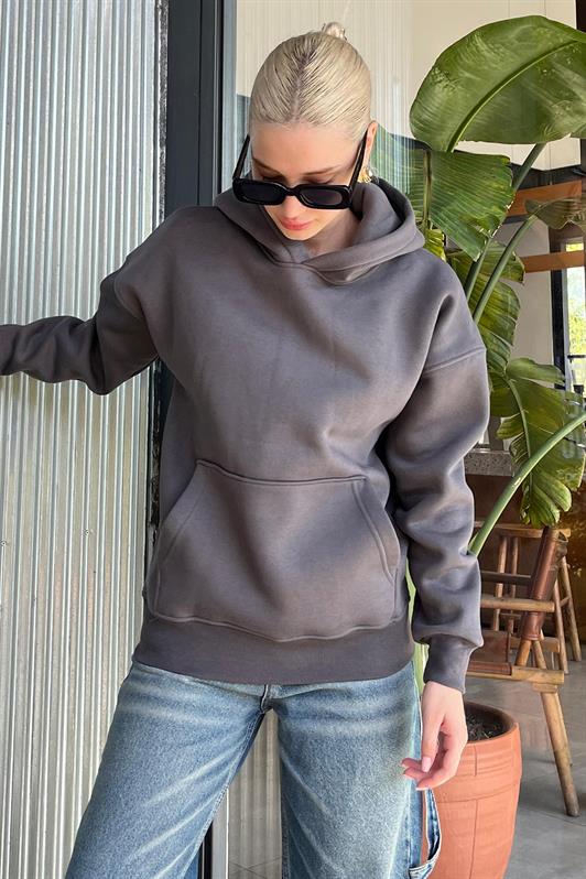 MDX Fume Hooded Oversized Sweatshirt with Shawl Collar and Pockets MG2206 - Aschaffenburg