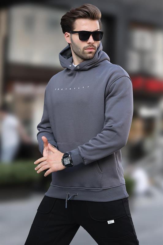 MDX Men's Printed Hooded Smoke Sweatshirt 7077 - Rezé