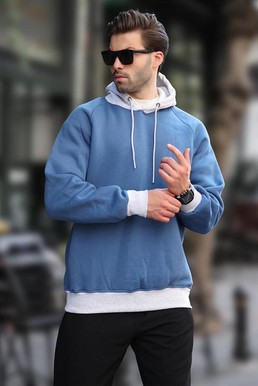 MDX Indigo Color Block Hooded Sweatshirt 7073 - Peoria